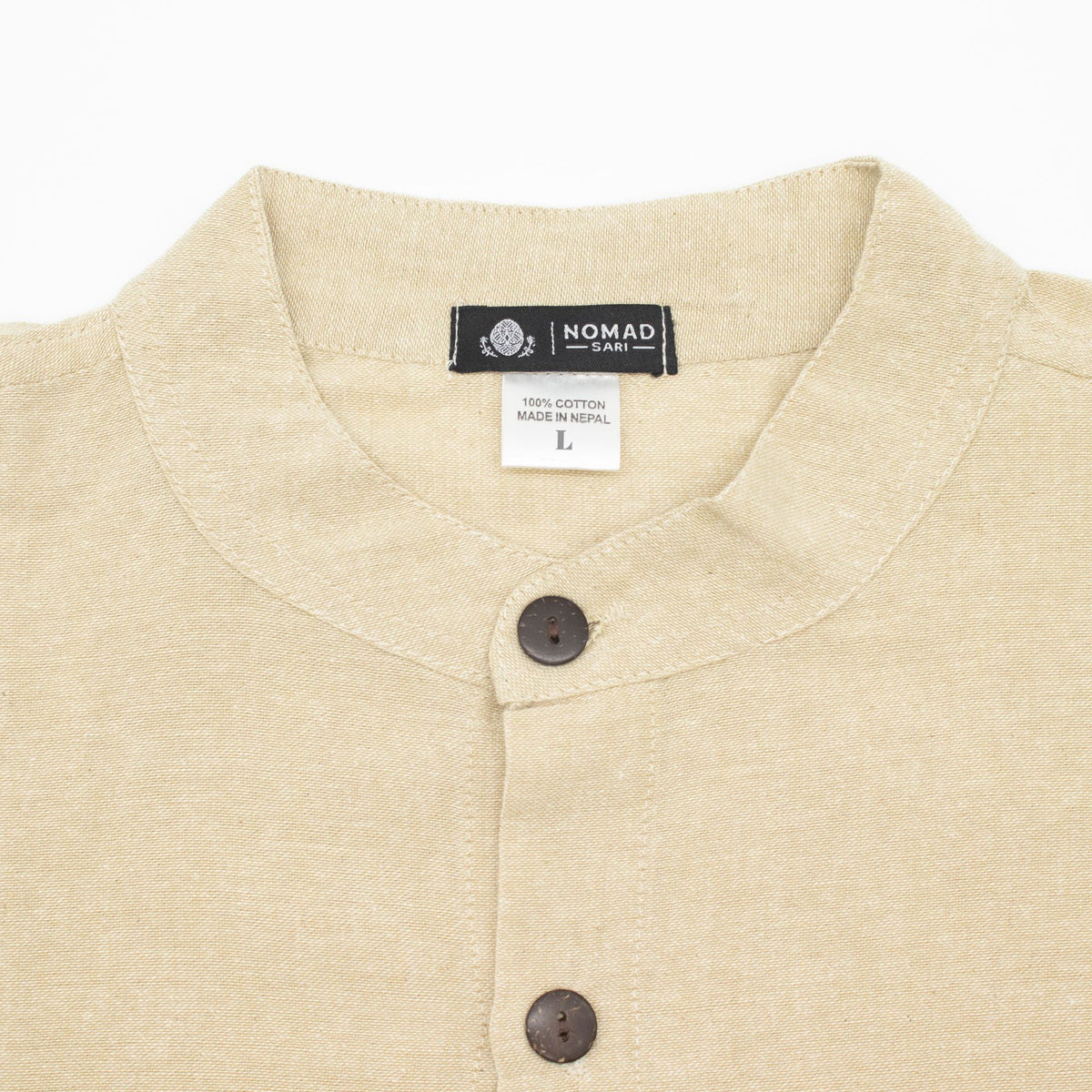 Nomad Sari Kathmandu Shirt - Stone - Large