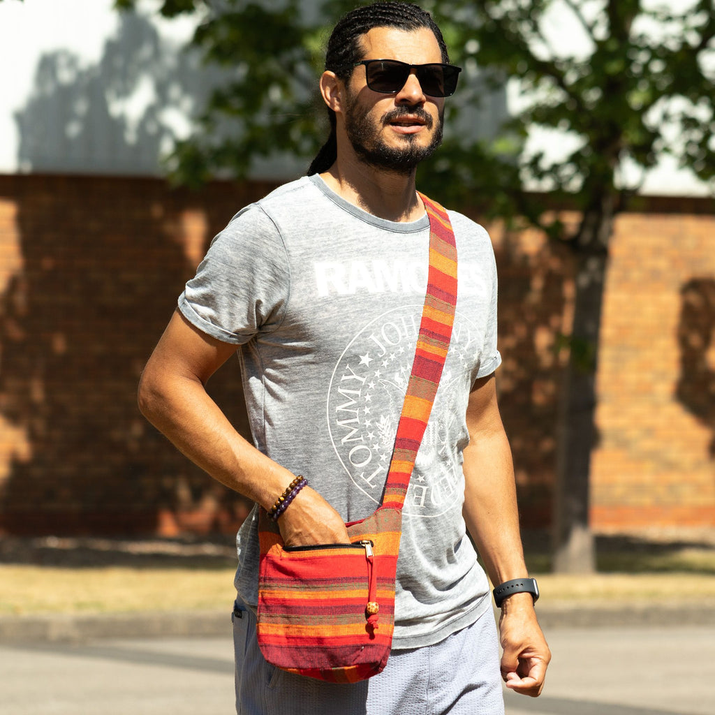 Nepal Sling Bag - Sunrise Orange