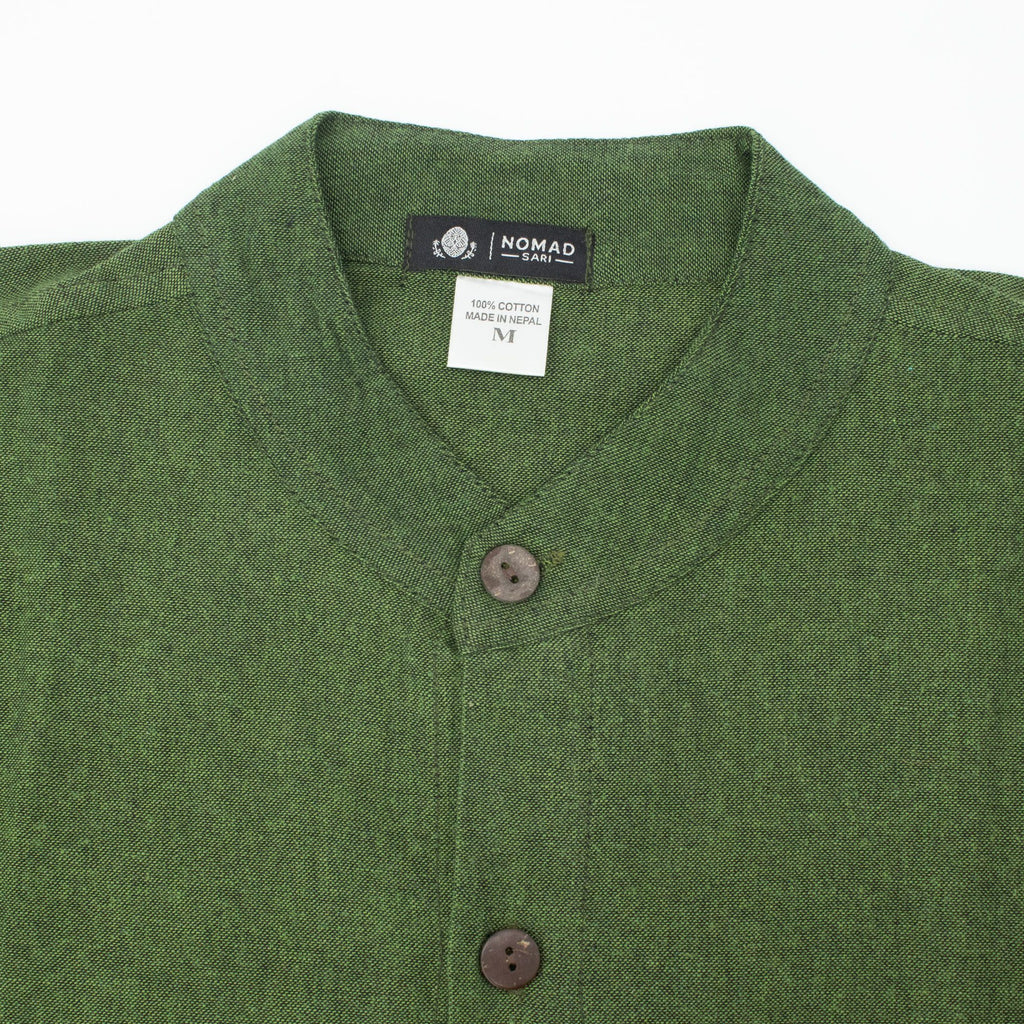 Nomad Sari Kathmandu Shirt - Forest Green - Medium