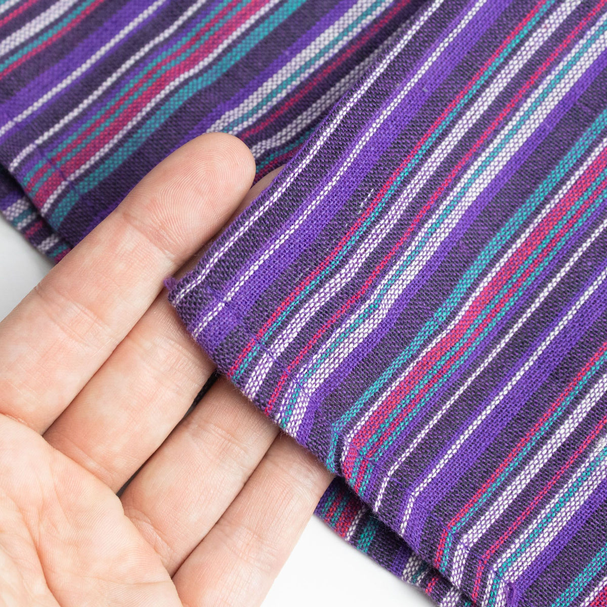 Nomad Sari Grandad Shirt - Black Purple - Medium