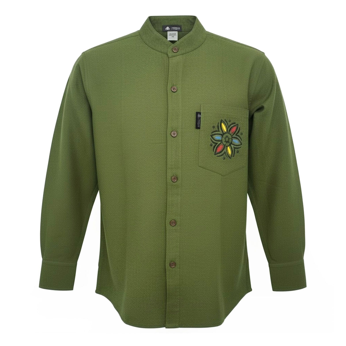 Nomad Sari Kathmandu Shirt - Forest Green - Large