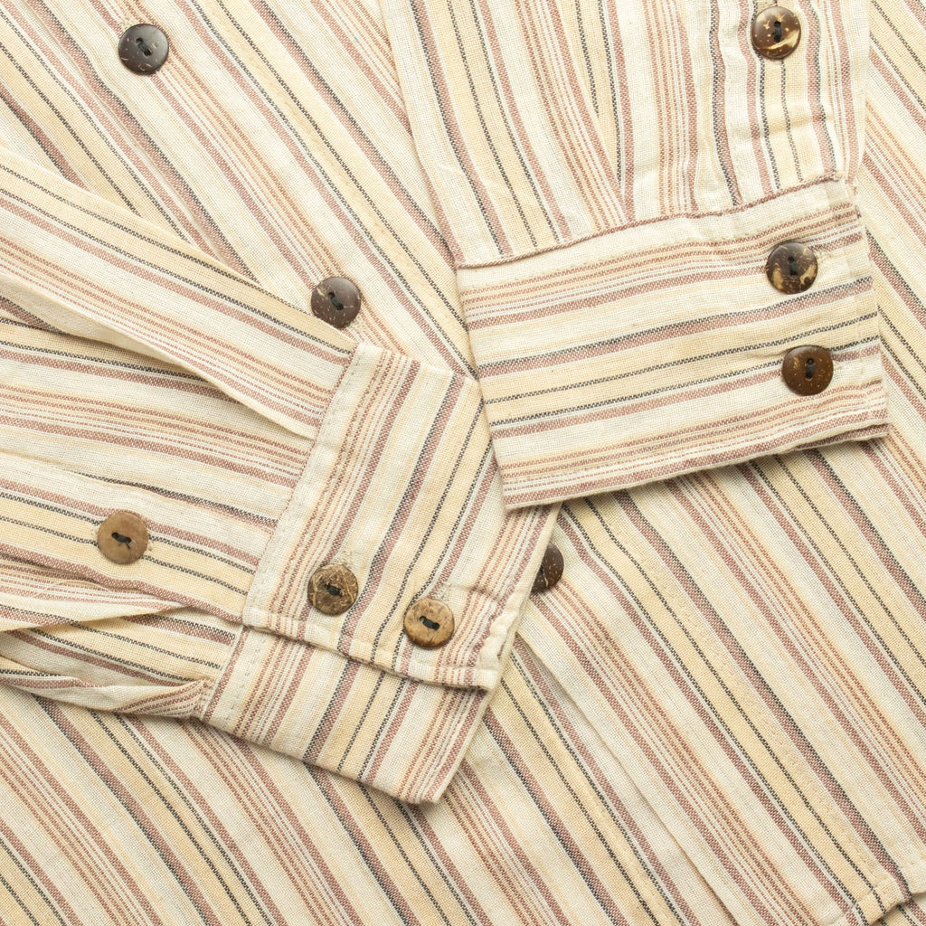 Nomad Sari Grandad Shirt - Brown Beige - XL