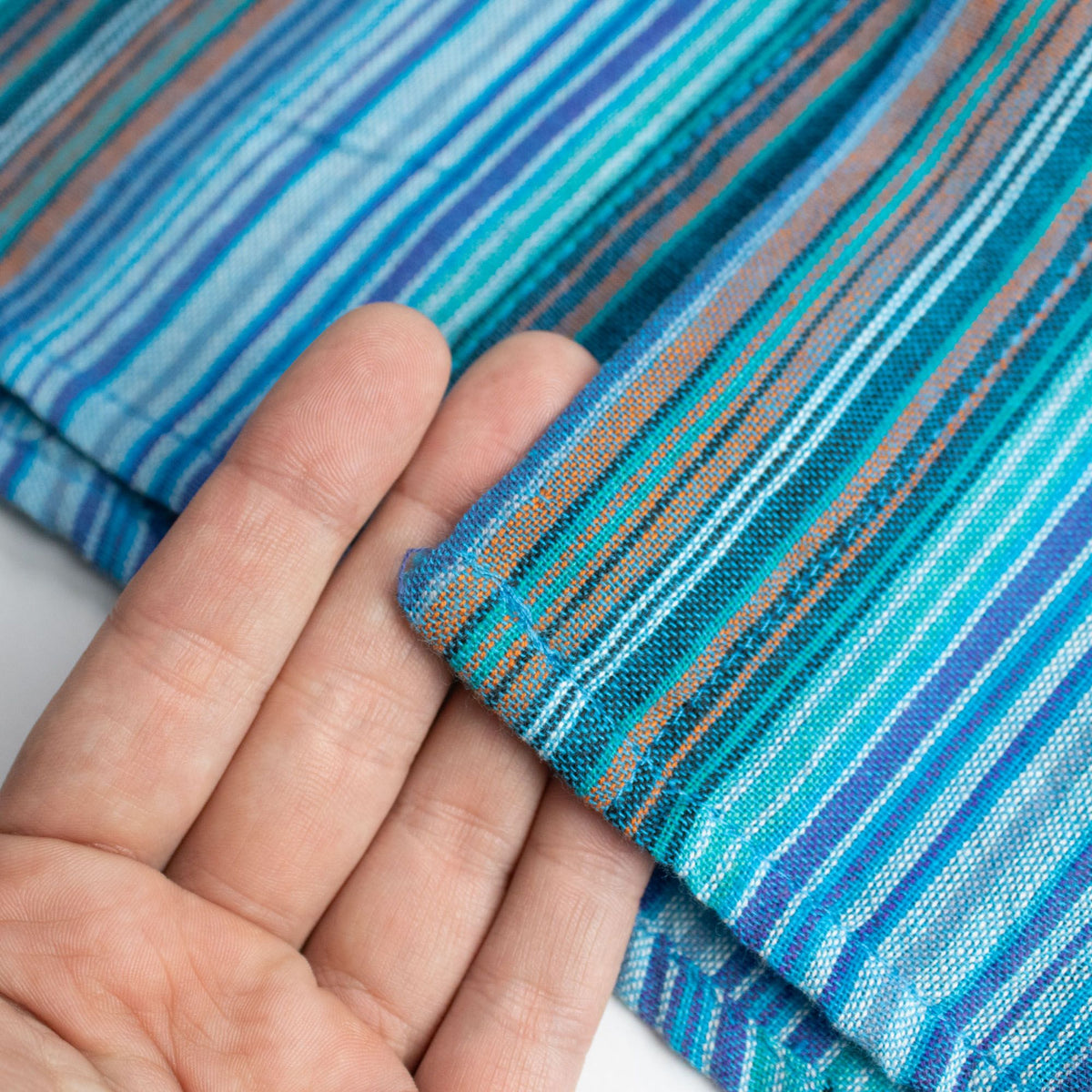 Nomad Sari Grandad Shirt - Turquoise - Medium