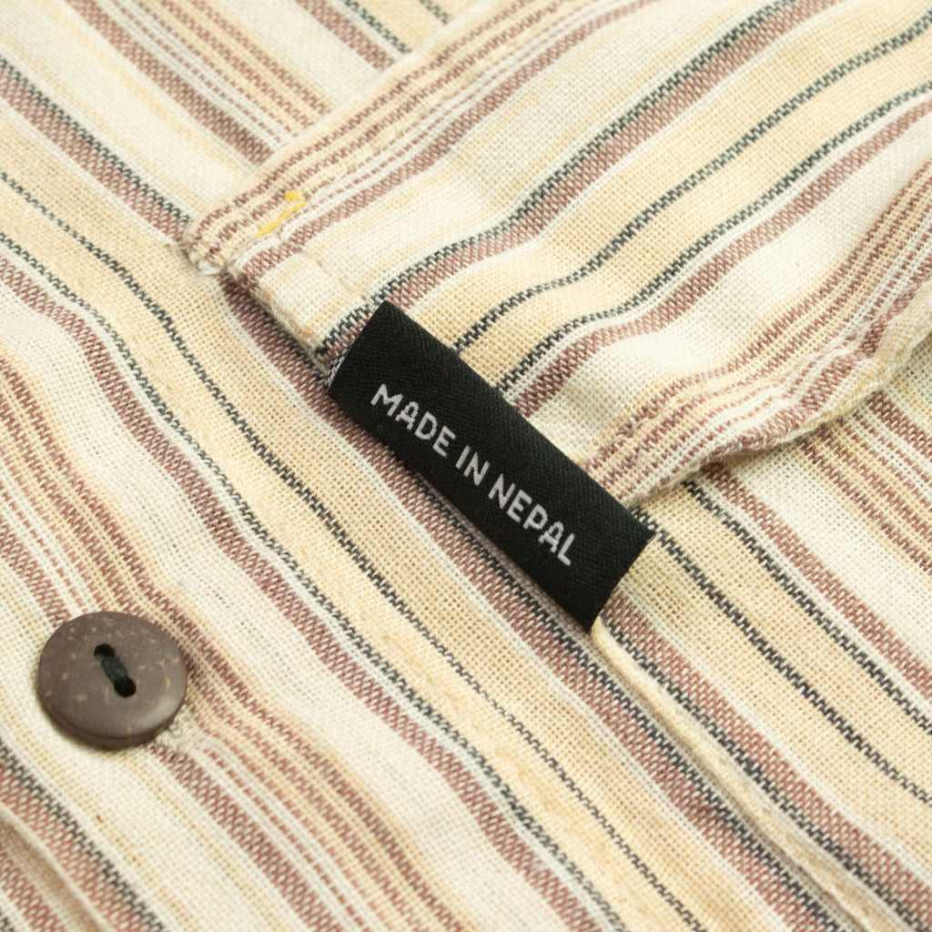 Nomad Sari Grandad Shirt - Brown Beige - XL