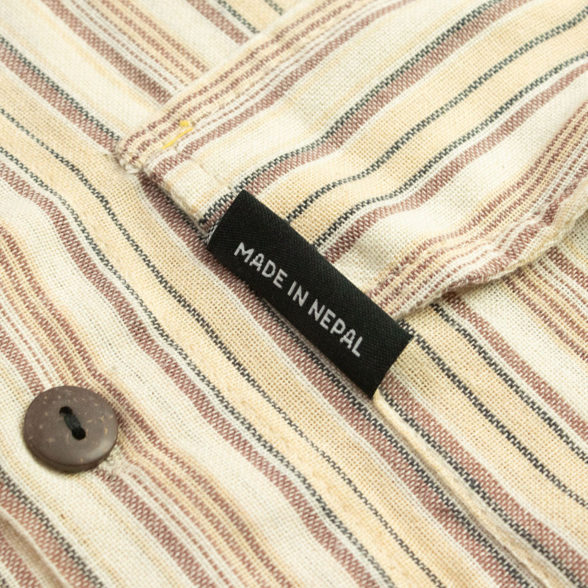 Nomad Sari Grandad Shirt - Brown Beige - XL