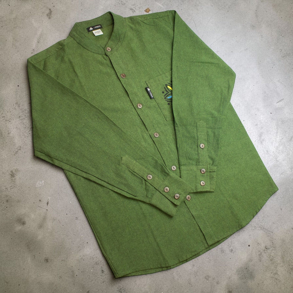 Nomad Sari Kathmandu Shirt - Forest Green - Medium