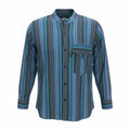 Nomad Sari Grandad Shirt - Turquoise - Large